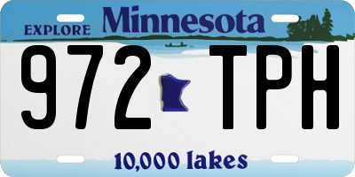MN license plate 972TPH