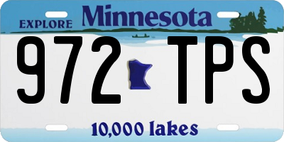 MN license plate 972TPS