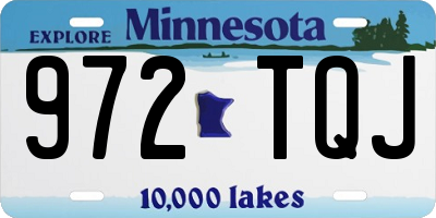MN license plate 972TQJ