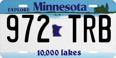 MN license plate 972TRB
