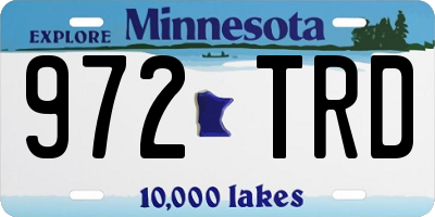 MN license plate 972TRD