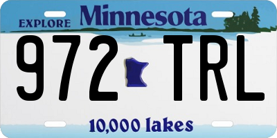 MN license plate 972TRL