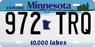 MN license plate 972TRQ