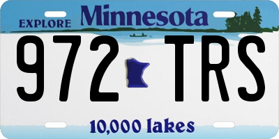 MN license plate 972TRS