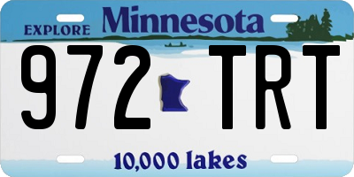 MN license plate 972TRT