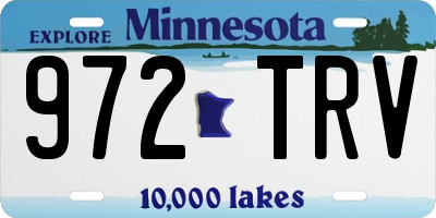 MN license plate 972TRV