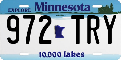 MN license plate 972TRY