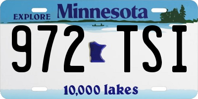 MN license plate 972TSI