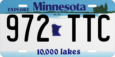 MN license plate 972TTC