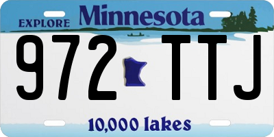 MN license plate 972TTJ