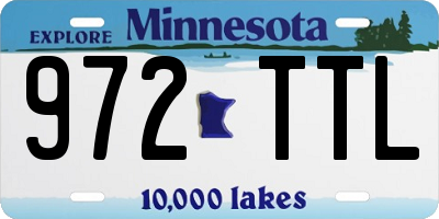 MN license plate 972TTL