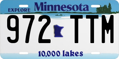 MN license plate 972TTM