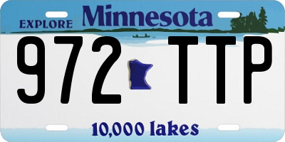 MN license plate 972TTP