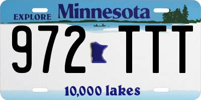 MN license plate 972TTT
