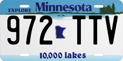 MN license plate 972TTV