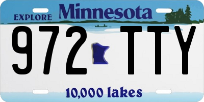 MN license plate 972TTY