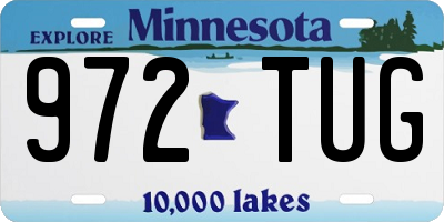 MN license plate 972TUG