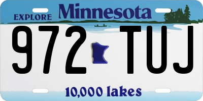 MN license plate 972TUJ