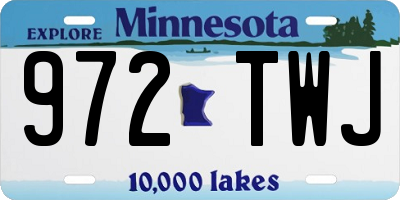 MN license plate 972TWJ