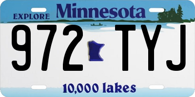 MN license plate 972TYJ