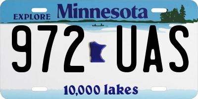MN license plate 972UAS