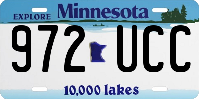 MN license plate 972UCC