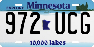 MN license plate 972UCG