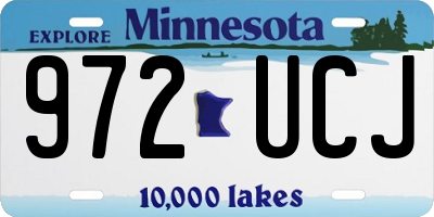 MN license plate 972UCJ