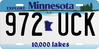 MN license plate 972UCK