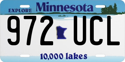 MN license plate 972UCL