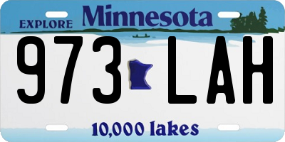 MN license plate 973LAH