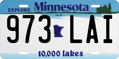 MN license plate 973LAI