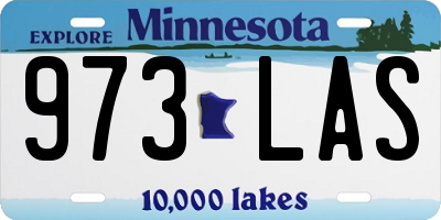 MN license plate 973LAS