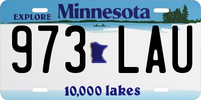 MN license plate 973LAU