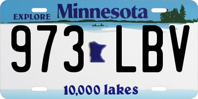 MN license plate 973LBV