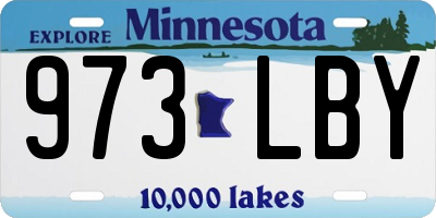 MN license plate 973LBY