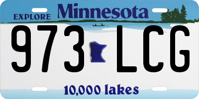 MN license plate 973LCG