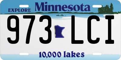 MN license plate 973LCI