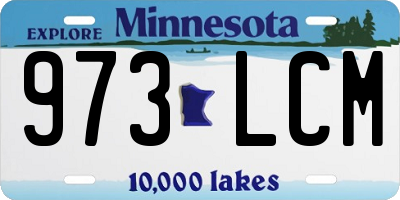 MN license plate 973LCM