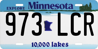 MN license plate 973LCR