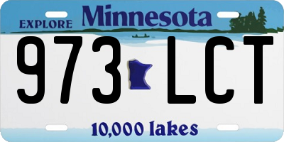 MN license plate 973LCT