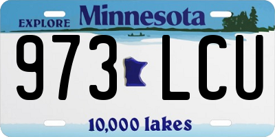 MN license plate 973LCU