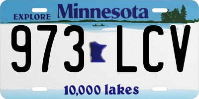 MN license plate 973LCV
