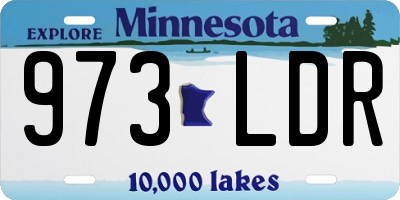 MN license plate 973LDR