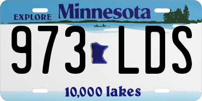MN license plate 973LDS