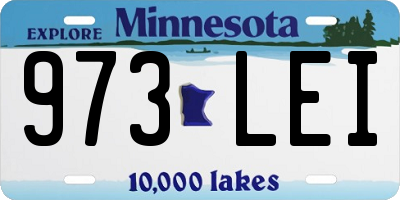 MN license plate 973LEI