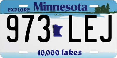 MN license plate 973LEJ