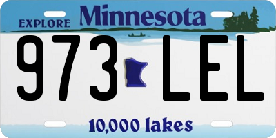 MN license plate 973LEL