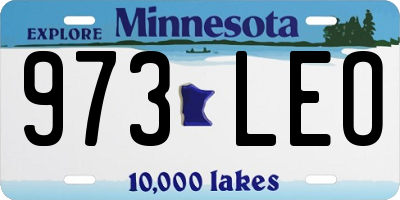 MN license plate 973LEO