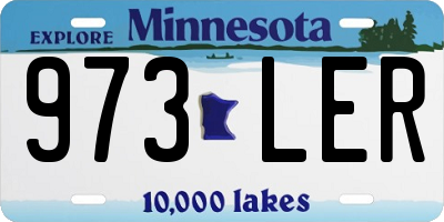 MN license plate 973LER